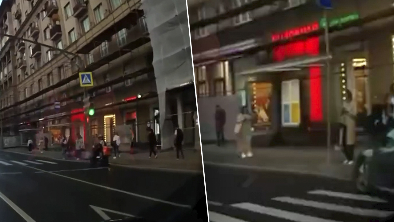 Появилось видео с наездом &laquo;Инфинити&raquo; на остановку с людьми в Москве