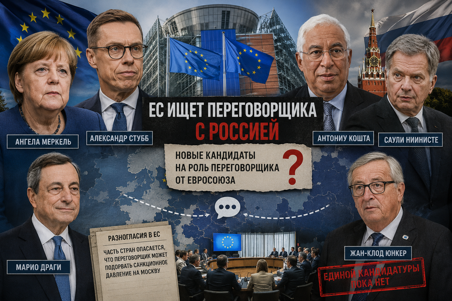 Названы новые кандидаты ЕС на роль переговорщика с Россией