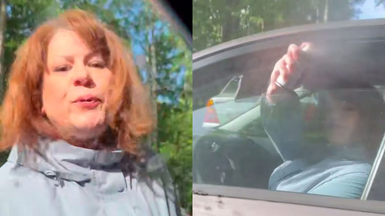 В Петербурге автоледи оплевала автомобиль оппонентки в дорожном конфликте