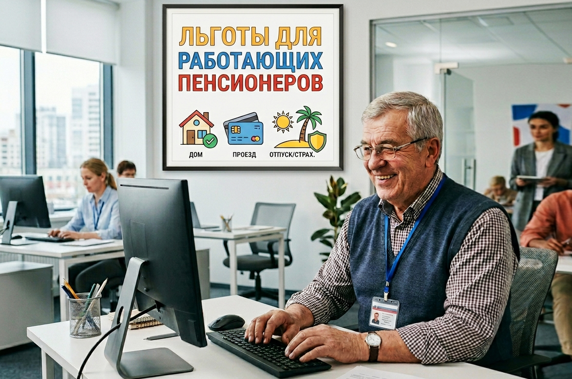 Льготы для работающих пенсионеров. Как их оформить и получить