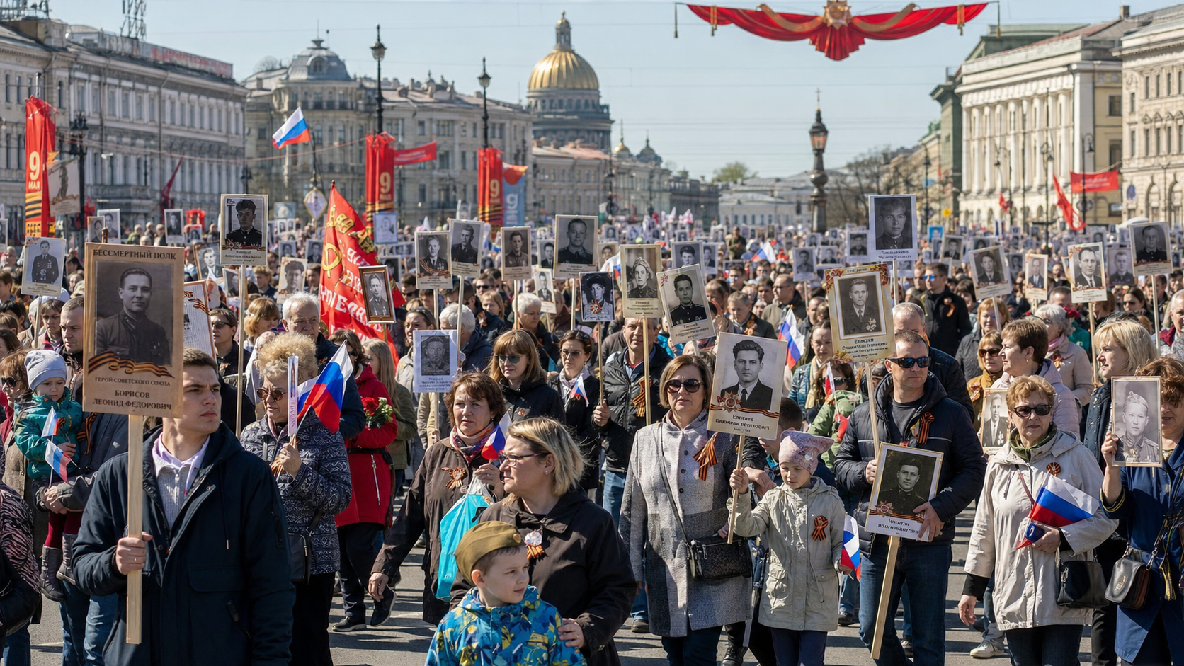 Акция &laquo;Бессмертный полк&raquo; пройдёт в Петербурге в очном формате