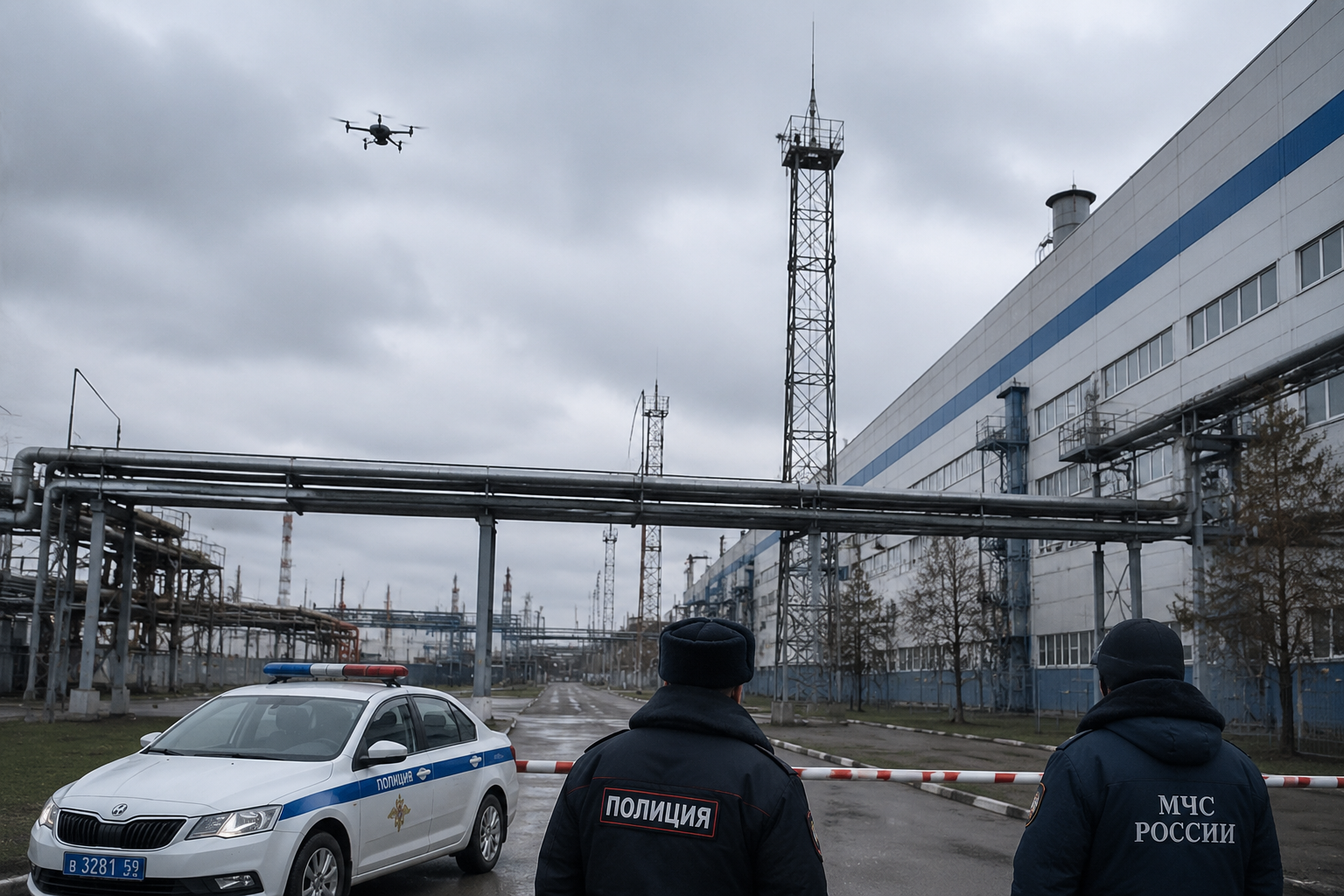 БПЛА совершили налёт на промышленные площадки в Пермском крае