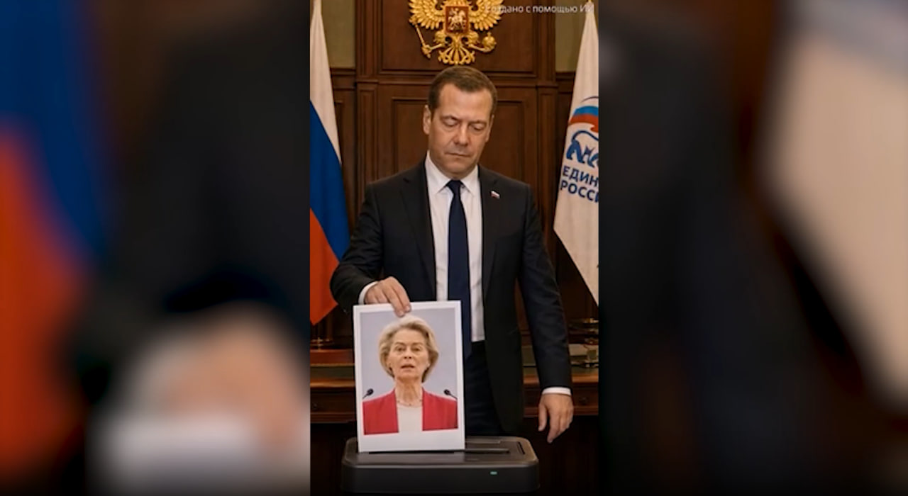 &laquo;Никто не помешает&raquo;: Медведев в День России накормил шредер портретами врагов