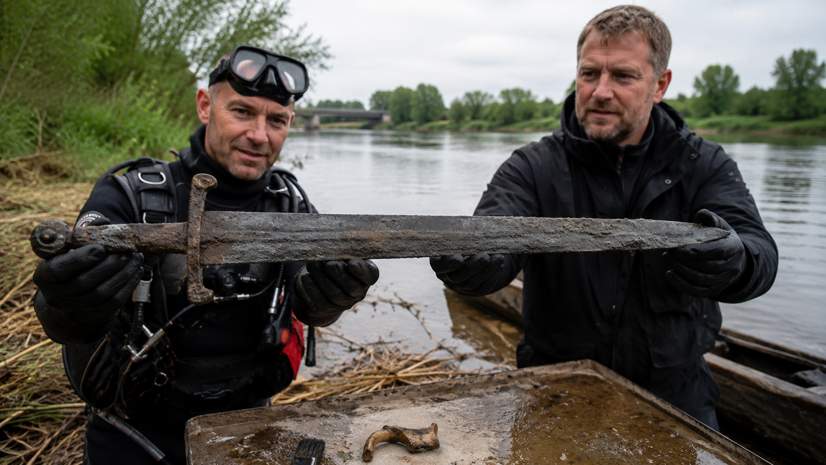 В Польше из реки достали тысячелетний меч &mdash; он мог принадлежать викингу