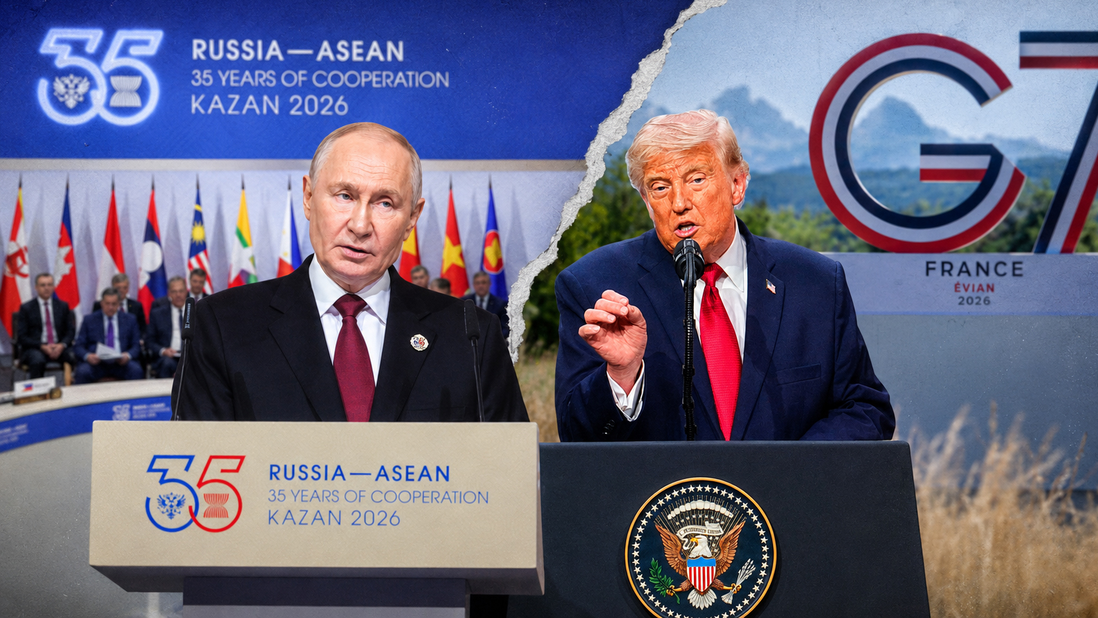 Босс, клоун и &laquo;дихтатор&raquo;: Как на G7 готовили изоляцию, а в Казани строили будущее для 700 млн