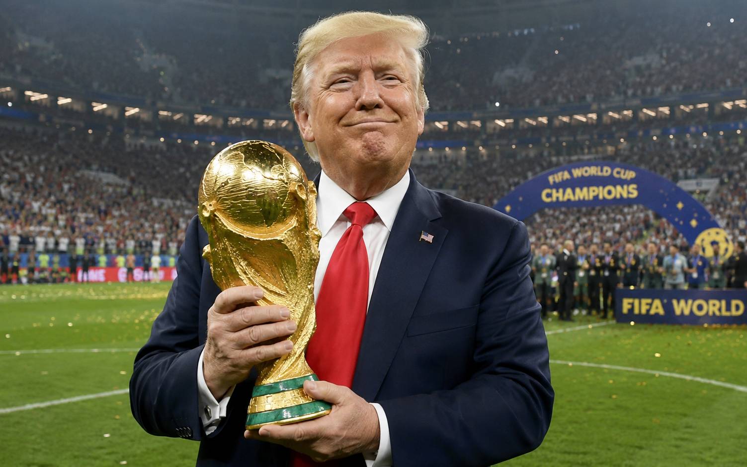 Трамп заявил, что вручит кубок победителям чемпионата мира по футболу лично