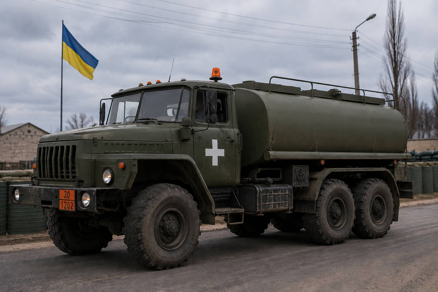 Водители бензовозов на Украине отказываются ехать к фронту из-за дронов