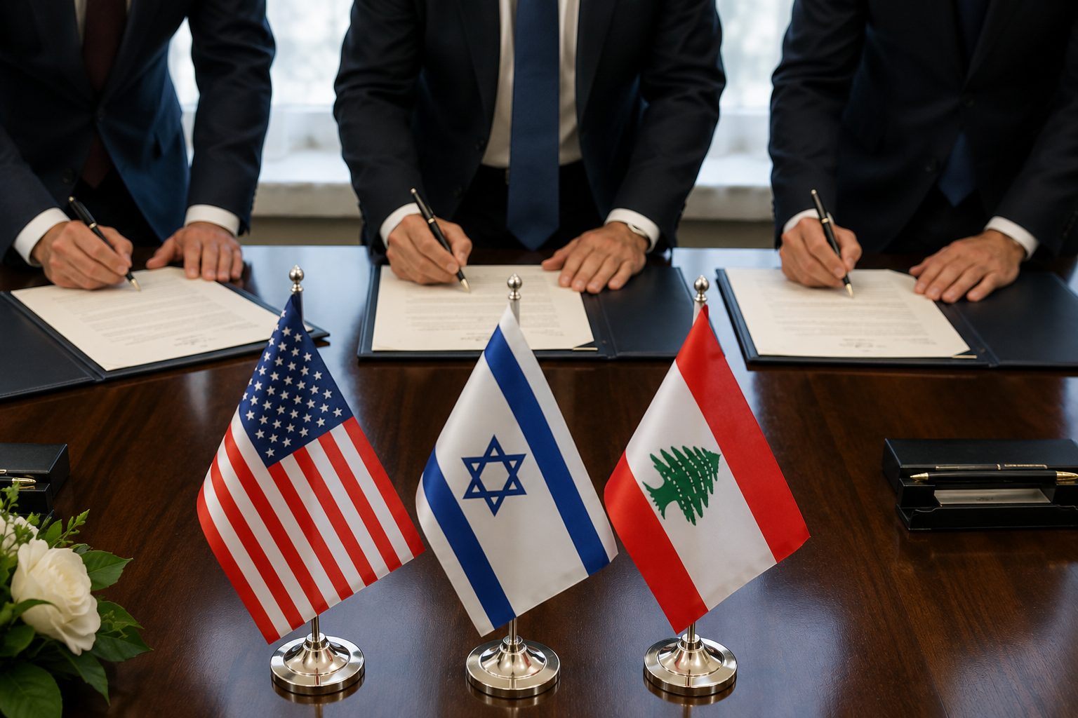 США, Израиль и Ливан подписали рамочное соглашение в Вашингтоне