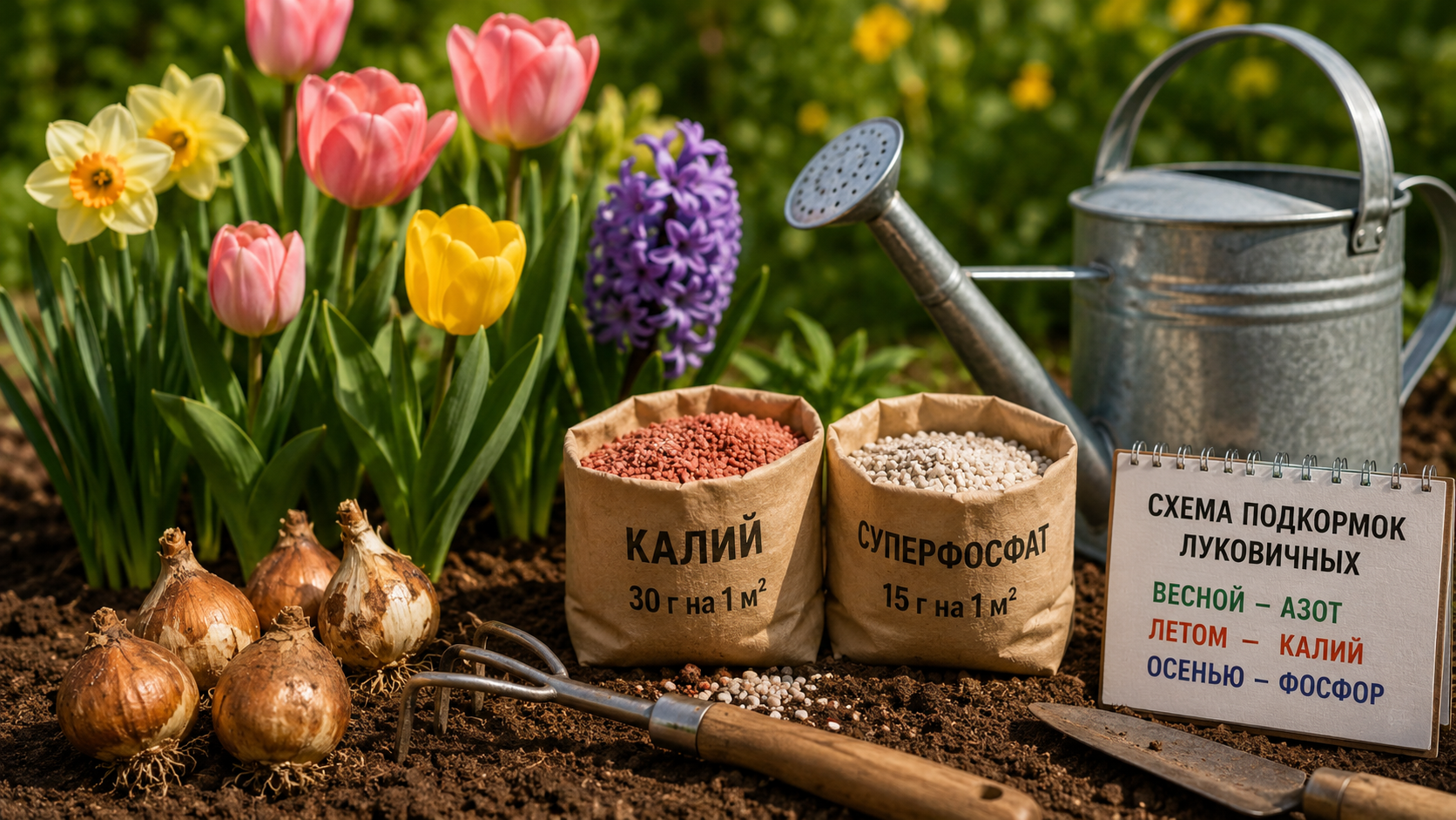 Больше никаких мелких тюльпанов: Биолог раскрыл лучшие удобрения для луковичных на весь год