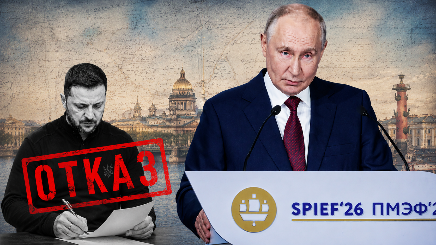 &laquo;Каждая пустышка лезет в президенты&raquo;: Зеленский накорябал письмо, а Путин объяснил про передышку