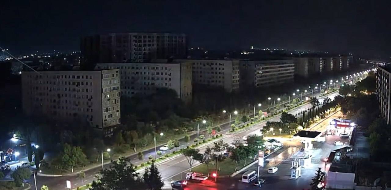 Момент отключения электричества в Грузии попал на видео