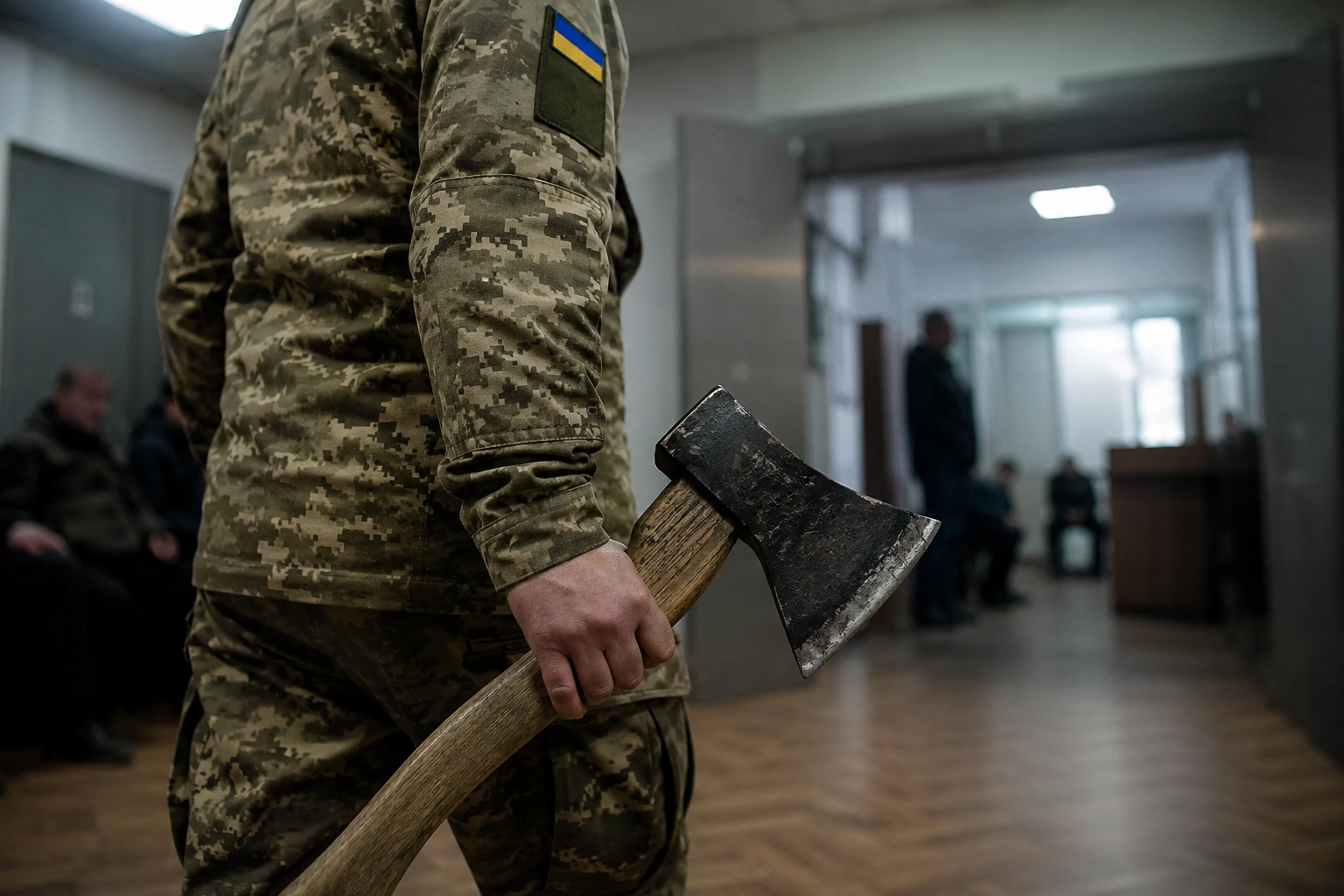 На Украине солдат ВСУ ушёл в самоволку и напал с топором на сотрудников ВСП