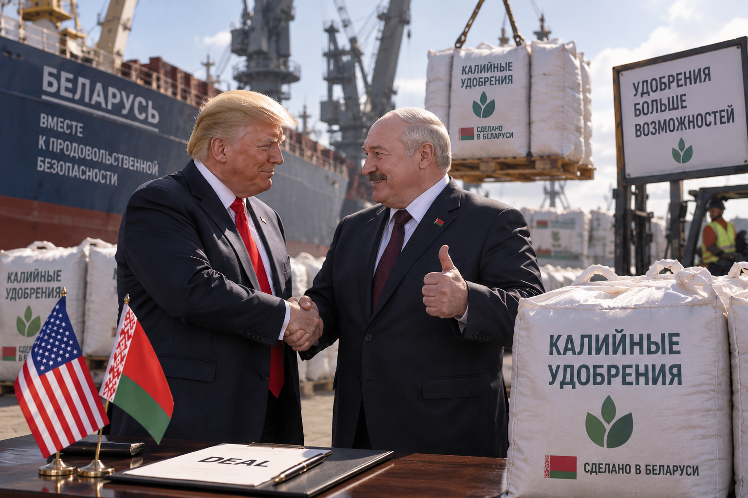 Дешевле, чем у Канады: Трамп анонсировал «масштабную» сделку с Белоруссией по калию