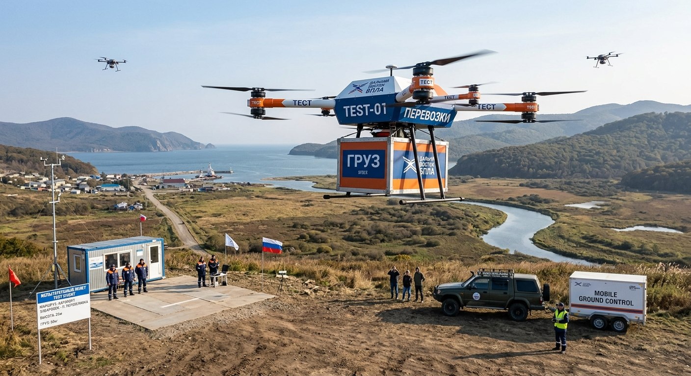 Путин отправит дроны в небо: На Дальнем Востоке протестируют грузовые перевозки на малой высоте