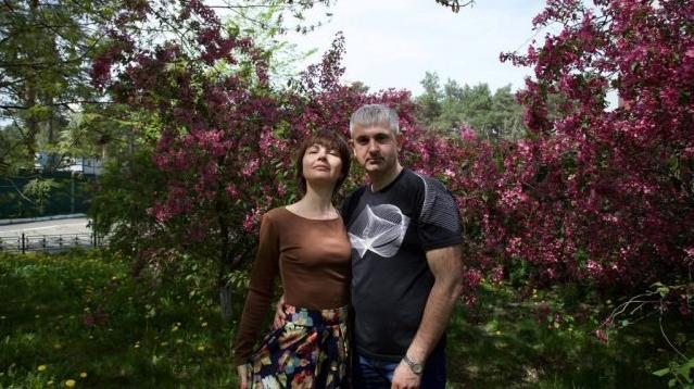 Екатерина Гапоненко со своим супругом Владимиром Гапоненко. Фото © Facebook / Екатерина Гапоненко