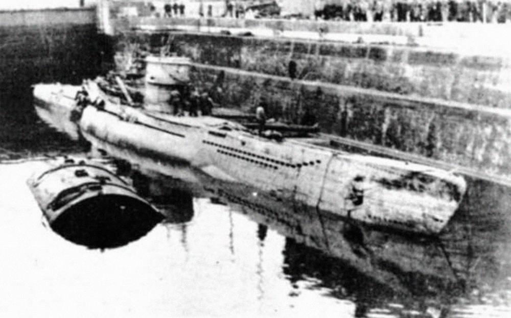 Подлодка U-250 в кронштадтском доке. Фото © Музей школы № 4 города Севастополя