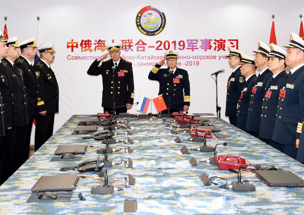 Совместные военно-морские учения Китая и России. Фото © ТАСС / Xinhua via ZUMA Wire