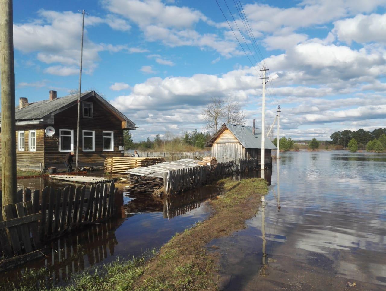 В Вологодской области семь населённых пунктов оказались отрезаны из-за паводка
