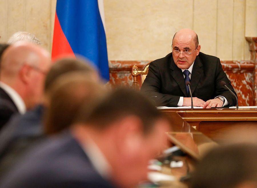 Премьер-министр Михаил Мишустин. Фото © POOL / ТАСС / Екатерина Штукина