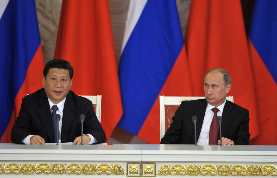 Председатель КНР Си Цзиньпин и президент РФ Владимир Путин. Фото © ITAR-TASS