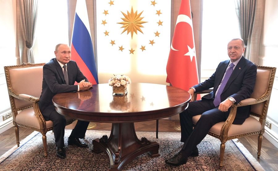 Президент России Владимир Путин и президент Турции Реджеп Эрдоган. Фото © Kremlin