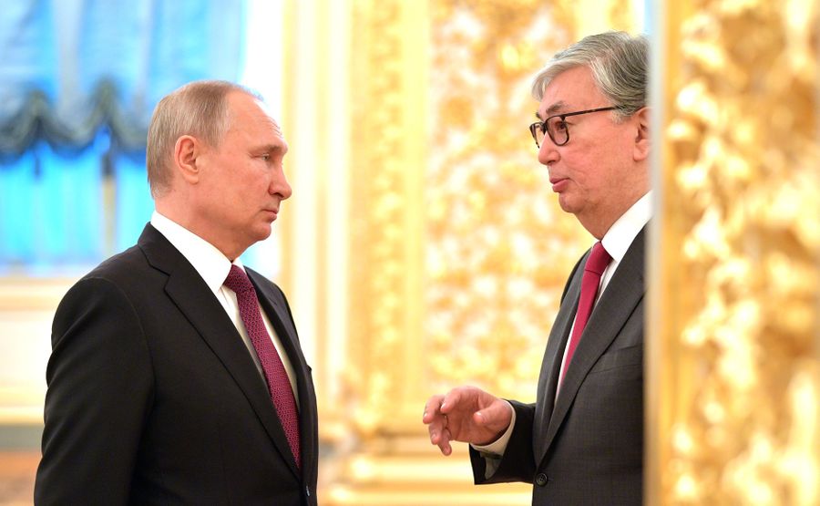 Президент России Владимир Путин и президент Казахстана Касым-Жомарт Токаев. Фото © Kremlin