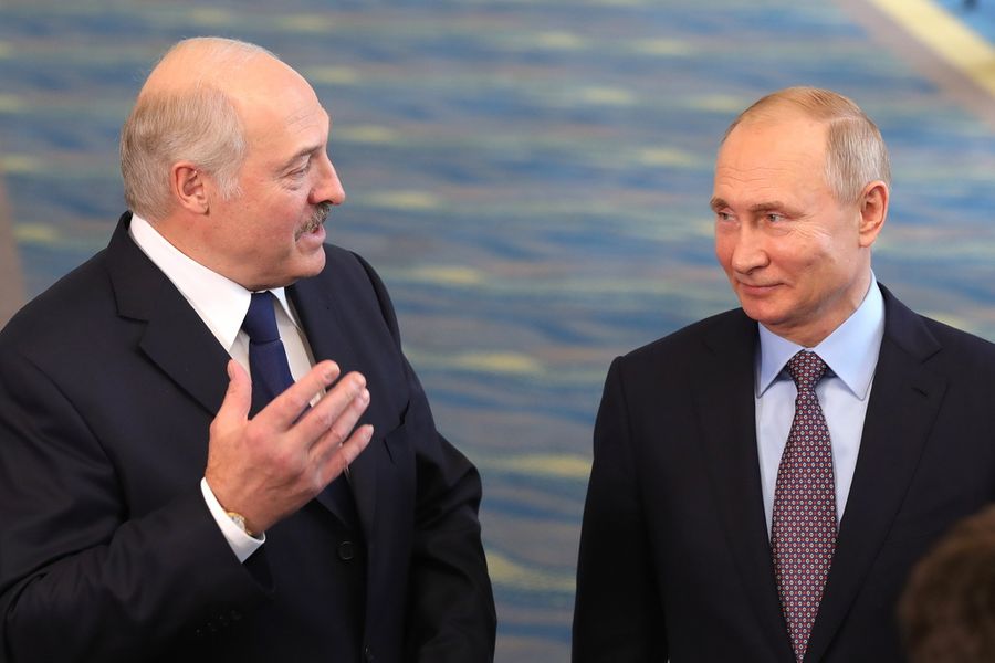 Президент Белоруссии Александр Лукашенко и президент России Владимир Путин. Фото © ТАСС/Михаил Климентьев