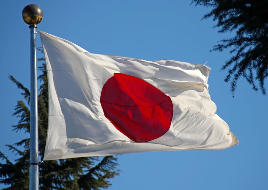 Флаг Японии. Фото © ТАСС / Валерий Шарифулин