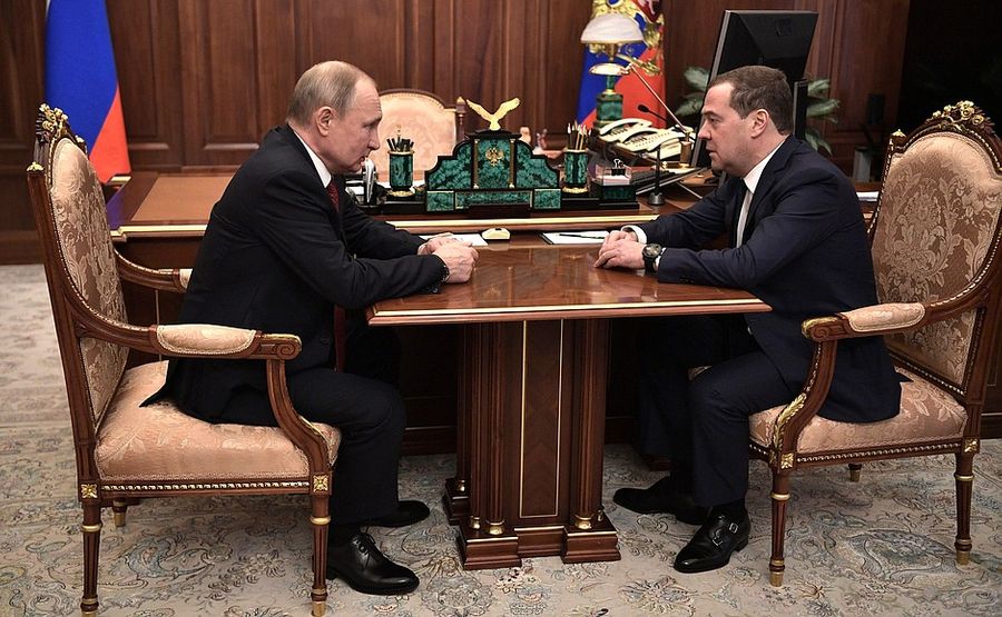 Владимир Путин, Дмитрий Медведев. Фото © Пресс-служба Кремля
