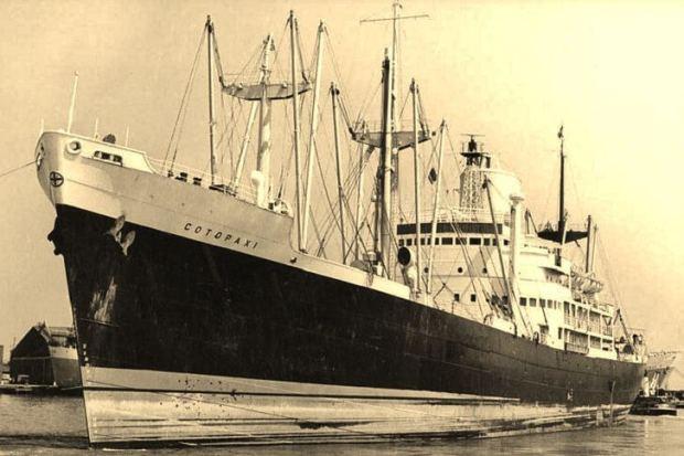Фото © Public domain. Торговое судно SS Cotopaxi. Архивное фото
