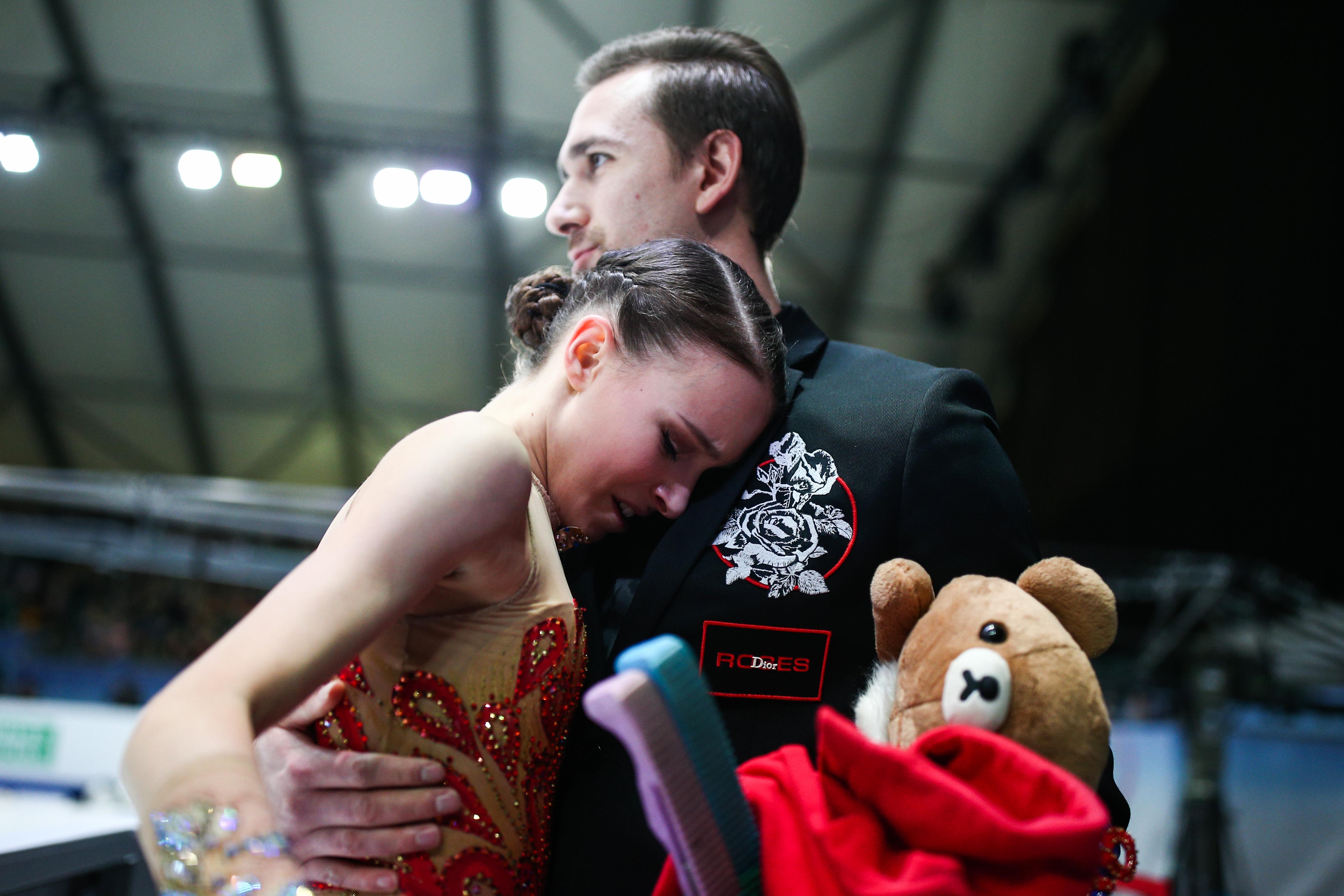 Анна Щербакова на чемпионате Европы в Граце. Фото © ТАСС / Сергей Бобылев