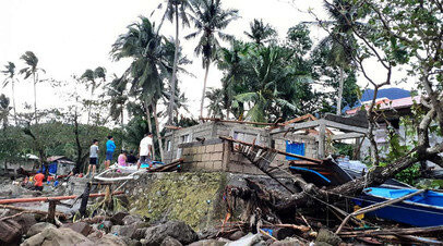 На Филиппинах из-за мощного тайфуна погиб 41 человек