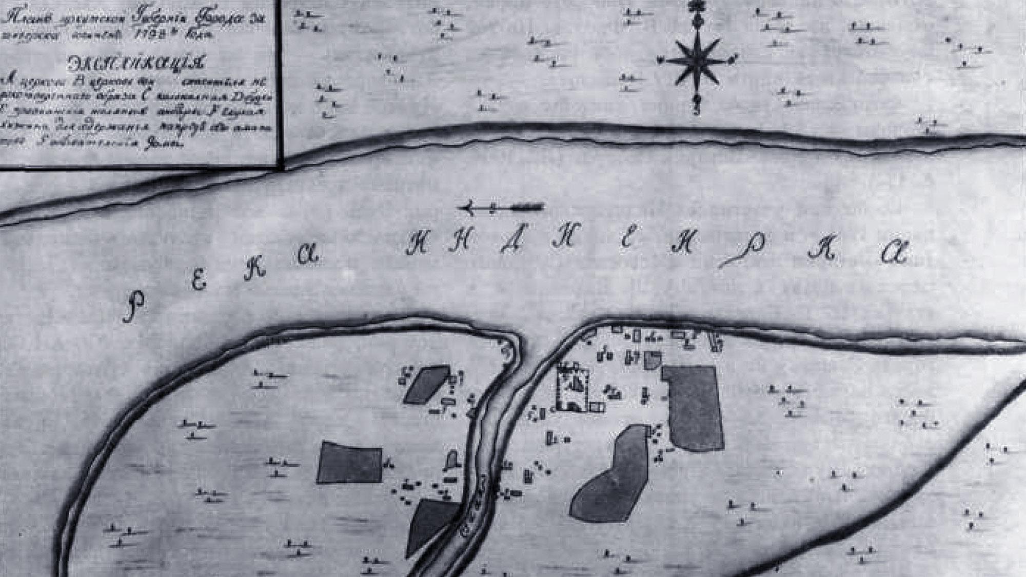 План Зашиверска 1798 года. Фото © Wikipedia