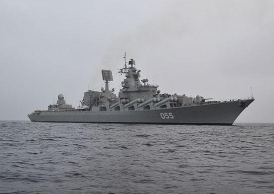 Ракетный крейсер "Маршал Устинов". Фото © Минобороны РФ